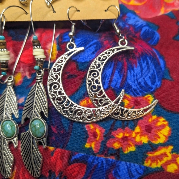 NEW Bohemian fashion dangle earring set - Picture 6 of 8